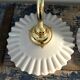 Set of two vintage white opaline wall lamps electrified to nine