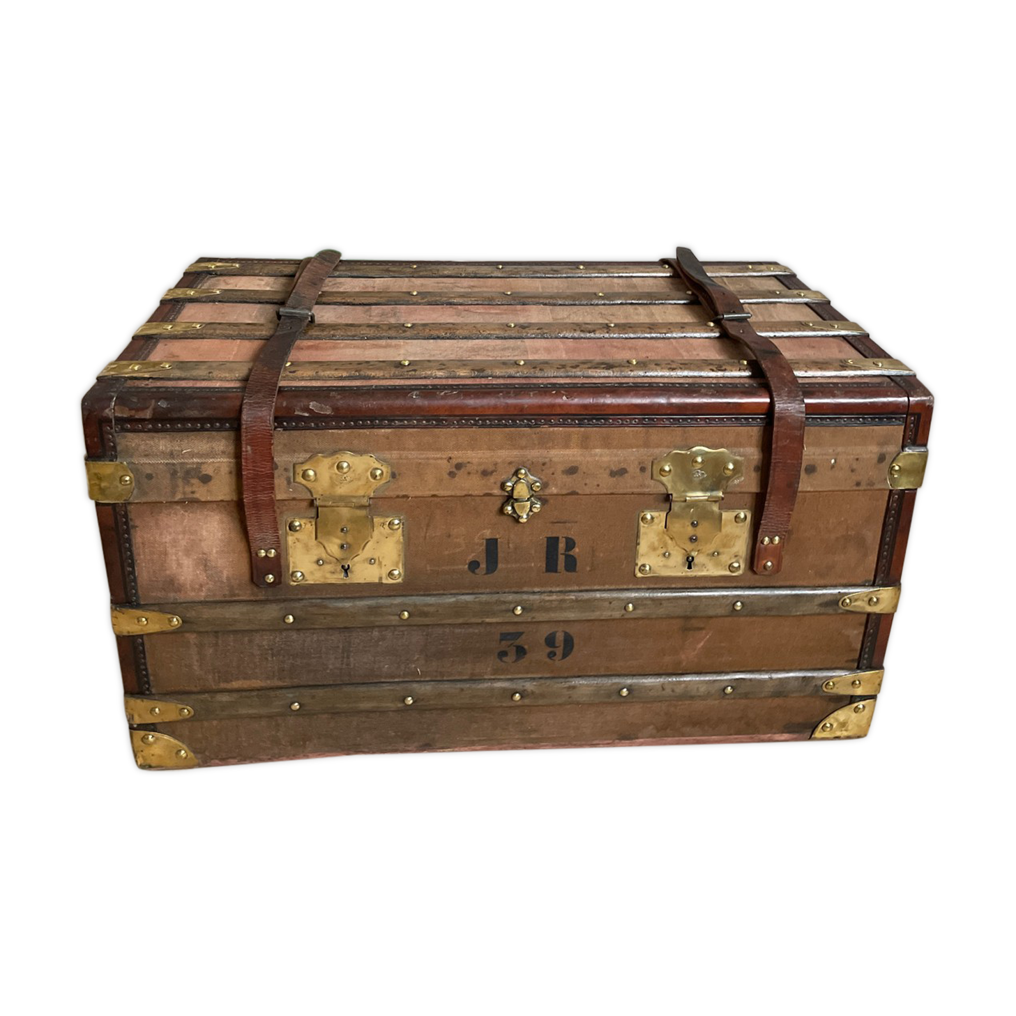 Travel trunk late nineteenth century