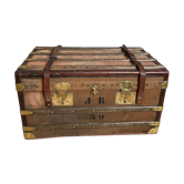 Travel trunk late nineteenth century