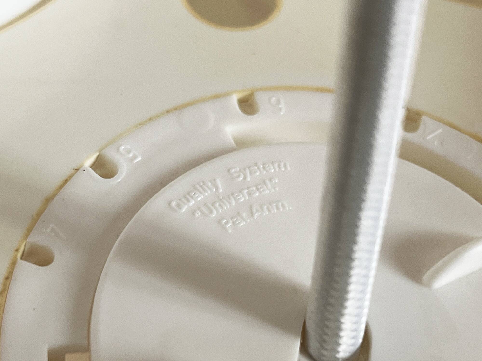 Plastic sheet pendant light by Quality System. Denmark 1970s