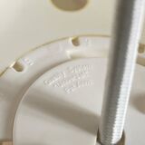 Plastic sheet pendant light by Quality System. Denmark 1970s