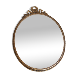 Miroir ancien ovale et