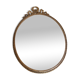 Antique oval gold mirror