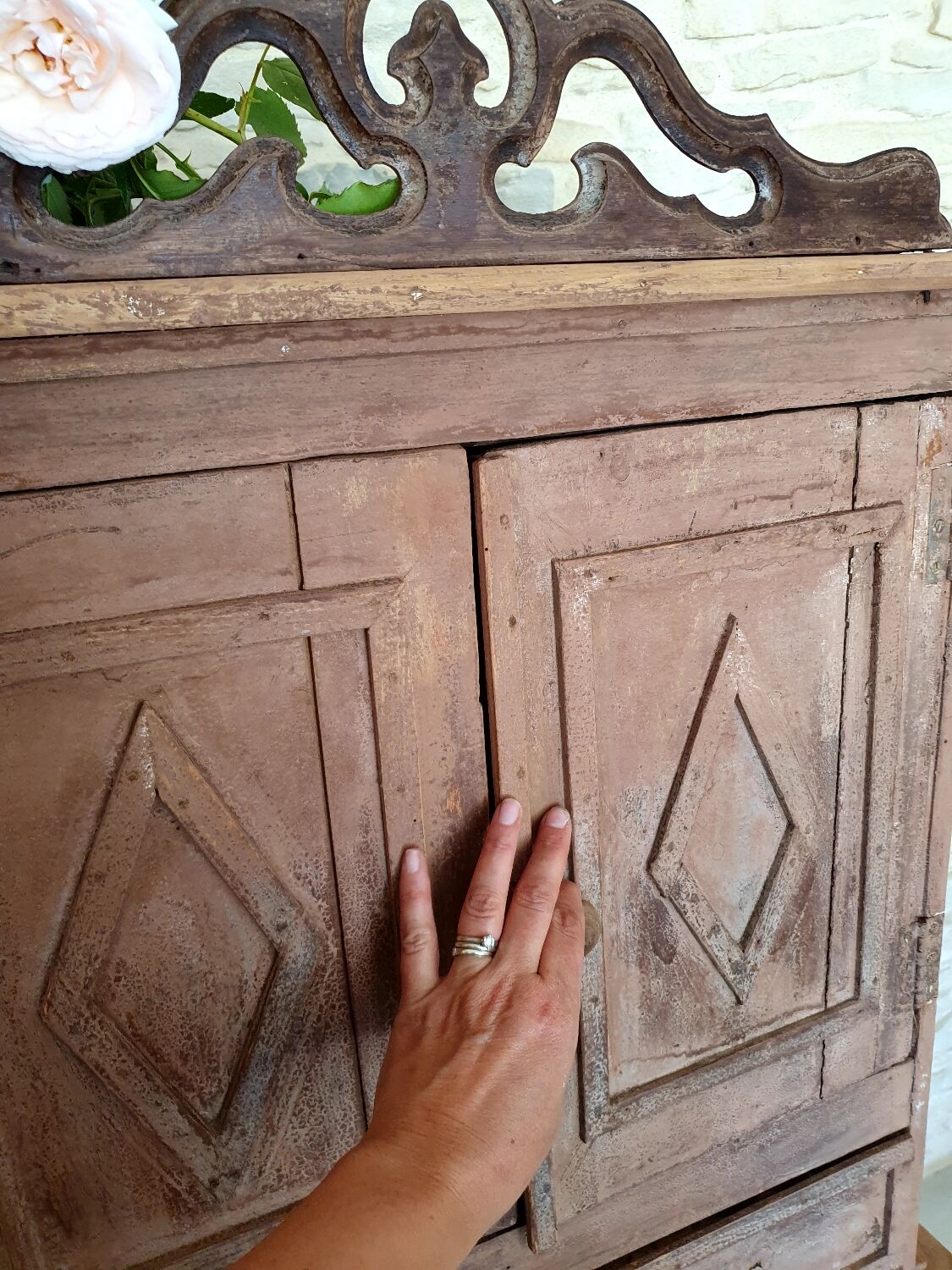 Wardrobe style folk art