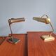 Pair of brass desk/piano lamps, 1950s-60s