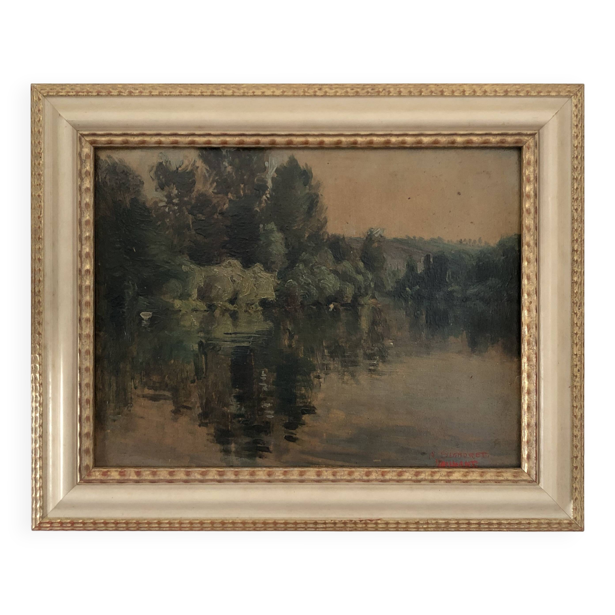 Peinture à l'huile signée A Signoret Vaillant