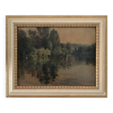 Oil painting signed A Signoret Vaillant