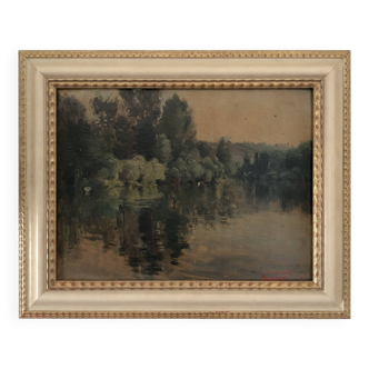 Peinture à l'huile signée A Signoret Vaillant