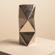 Vase "Origami" metal 70's