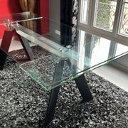 Rectangular glass table Roche and Bobois