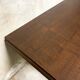 Table Art Déco 1930 en bois et laiton doré