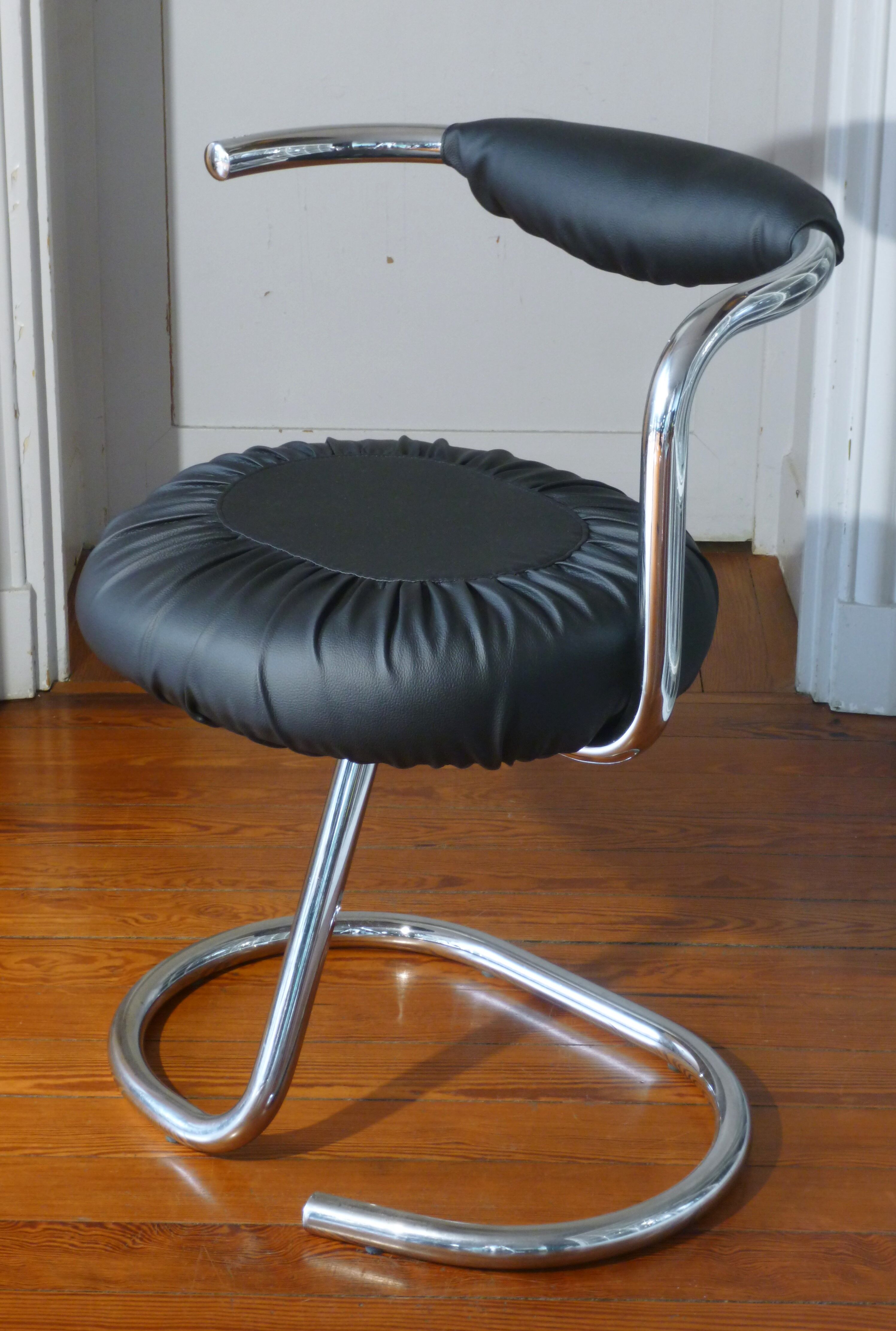 Chair by Giotto Stoppino, model "Cobra", 70s