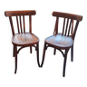 2 chaises bistrot 1930 Baumann