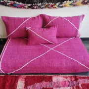 Pink Moroccan sofa cover for the floor