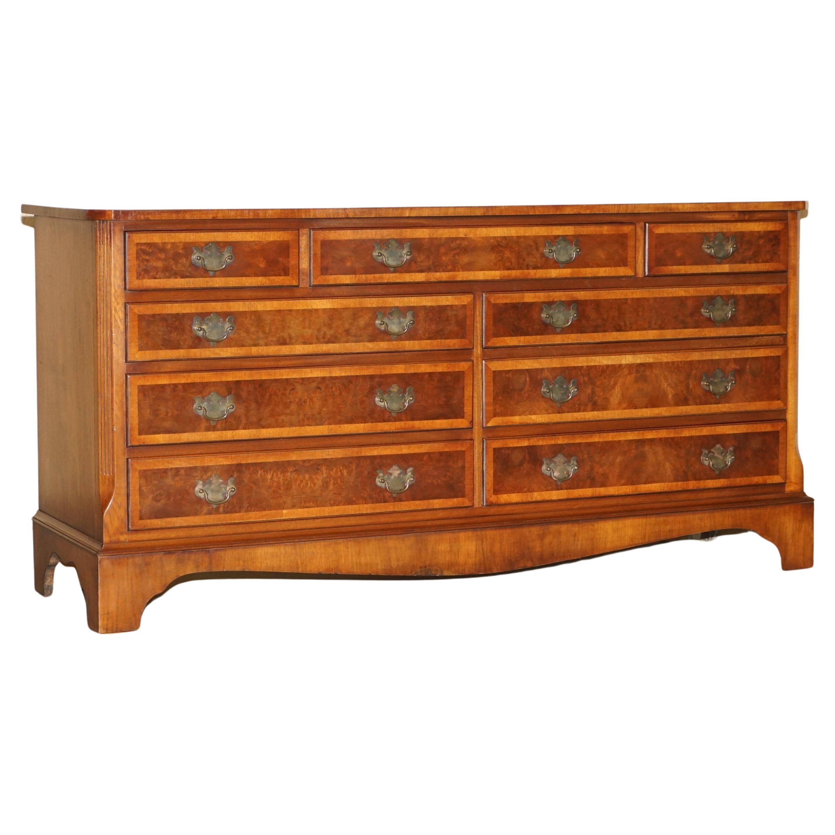 Very Georgian in walnut Burr & Burl with vintage patina.