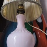 Pink opaline lamp