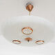 Glass and brass ceiling or pendant light