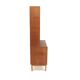 Scandinavian teak and rattan bookcase, Sweden, 1960
