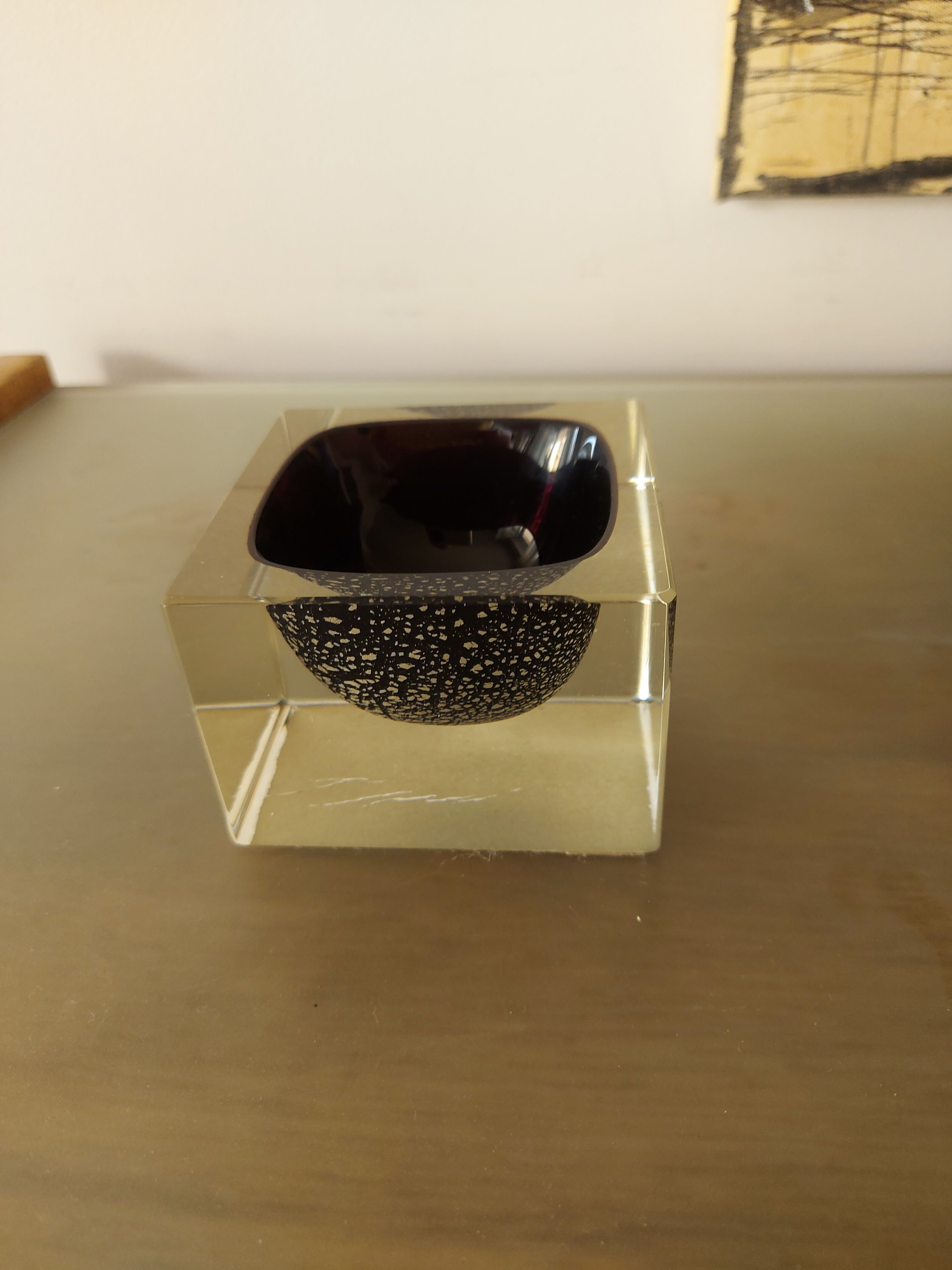 Vintage Murano glass ashtray