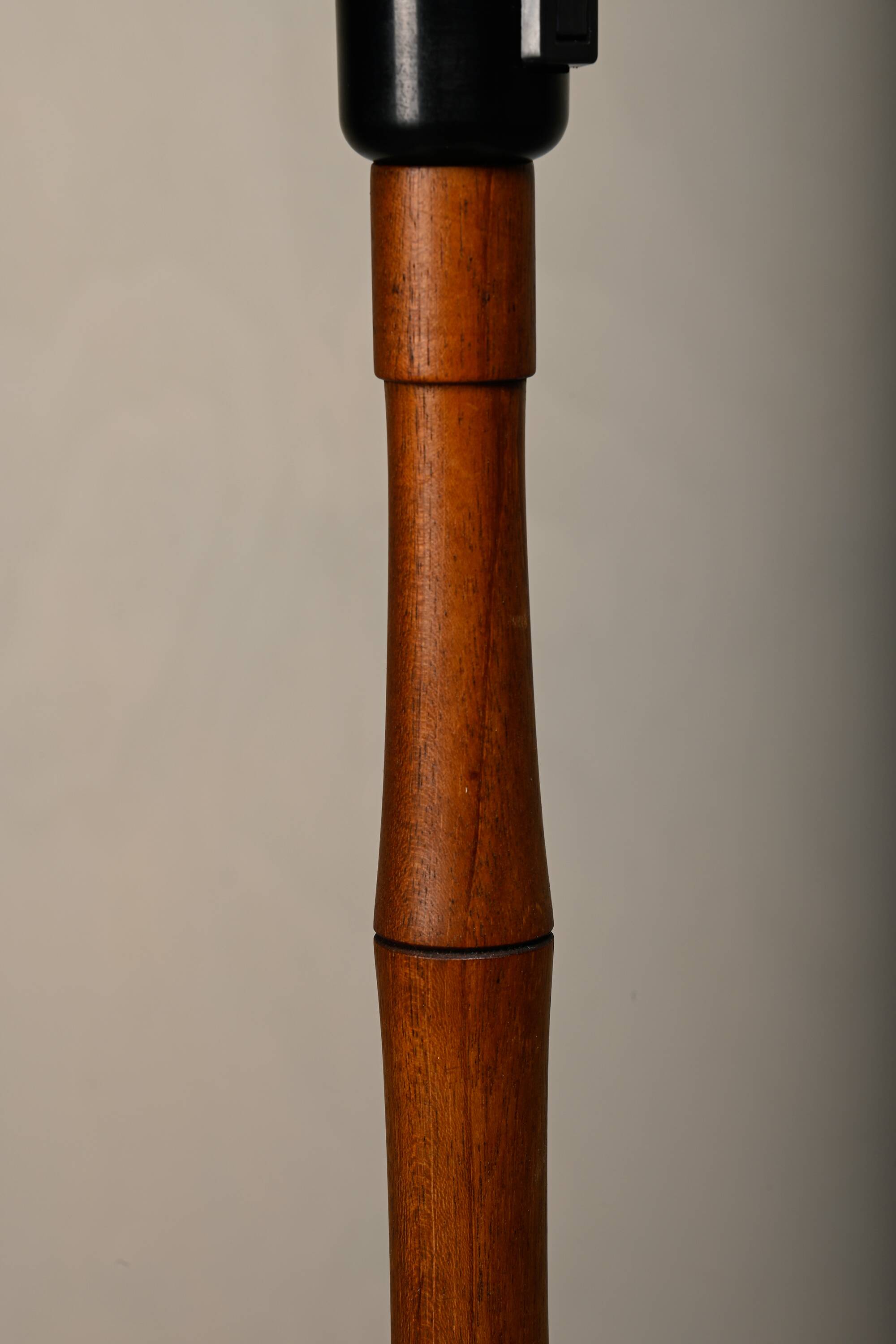 Scandinavian Art Deco Table Lamp in Teak, Denmark 1940s
