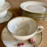 Dessert service: plates, cups and saucers