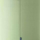 Pair of Chinese table lamps in Delft blue ceramic with new green silk shades.