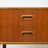 Teak nightstand with two drawers
