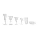 Service de 67 verres modèle Camargue cristal de Saint Louis