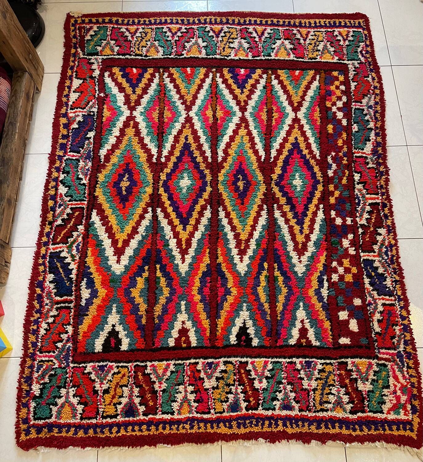 Vintage Berber rug