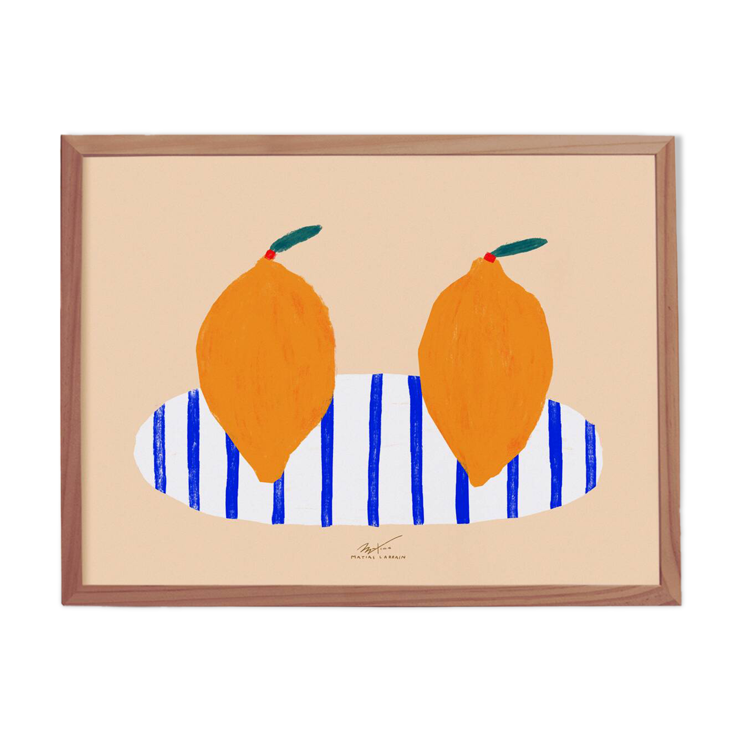 Twin lemons - Wall poster 40x30cm