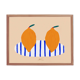Twin lemons - Wall poster 40x30cm