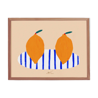 Citrons jumeaux - Affiche murale 40x30cm