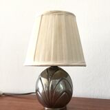 Art Deco pewter lamp by René Delavan