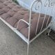Wrought iron bed, bench