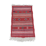 Traditional handmade red carpet 63x95ccm