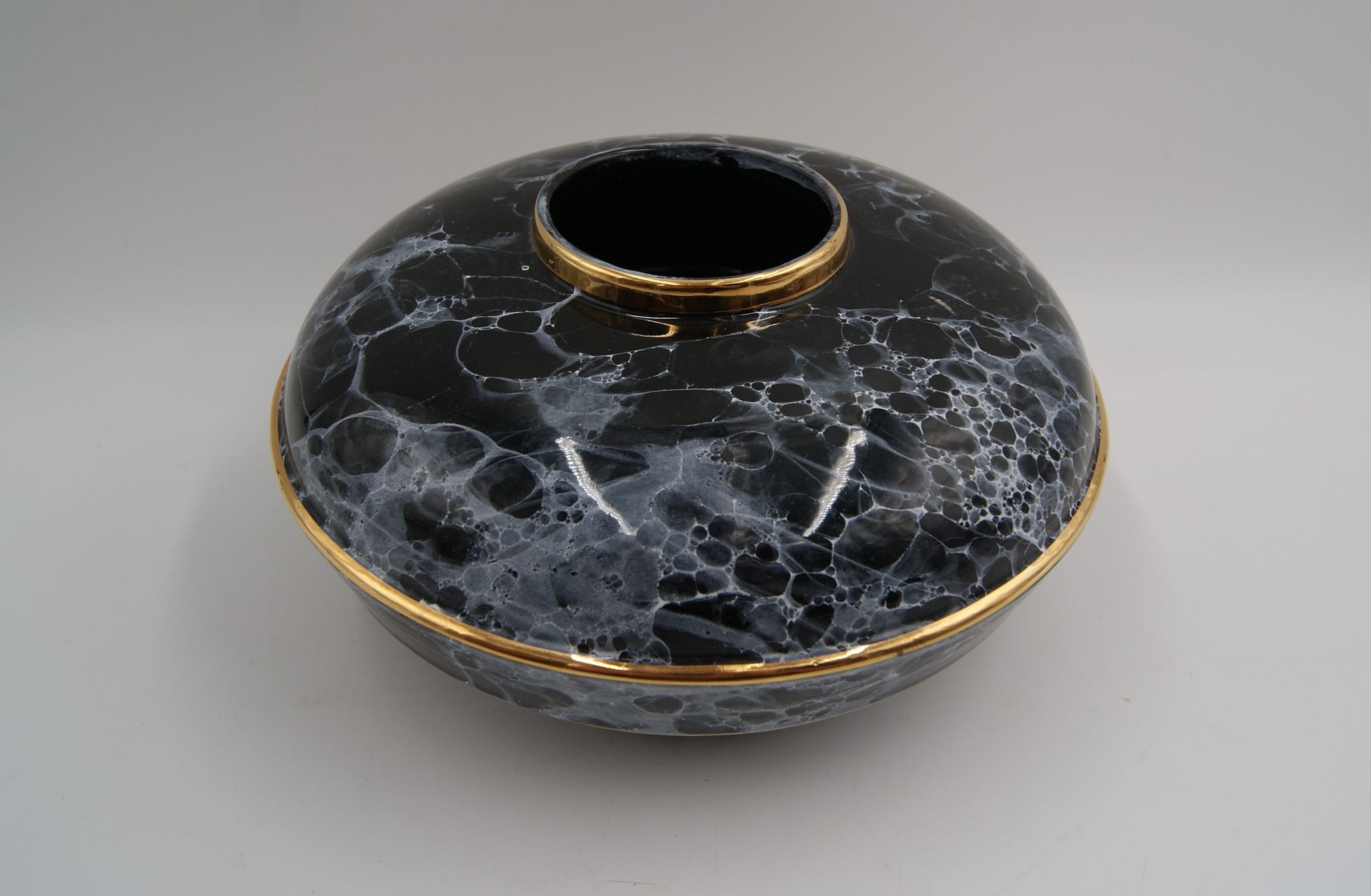 Vase toupie céramique art déco vintage