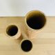 Trois vases rouleau grès vintage