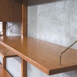 Mid-Century Modular Free Standing  Teak Wall Unit by Kjell Riise for Brodrene Jatogs, Norway, 1960s
