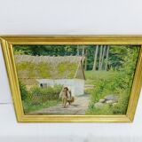 H. Viss – Oil on canvas “Country landscape”