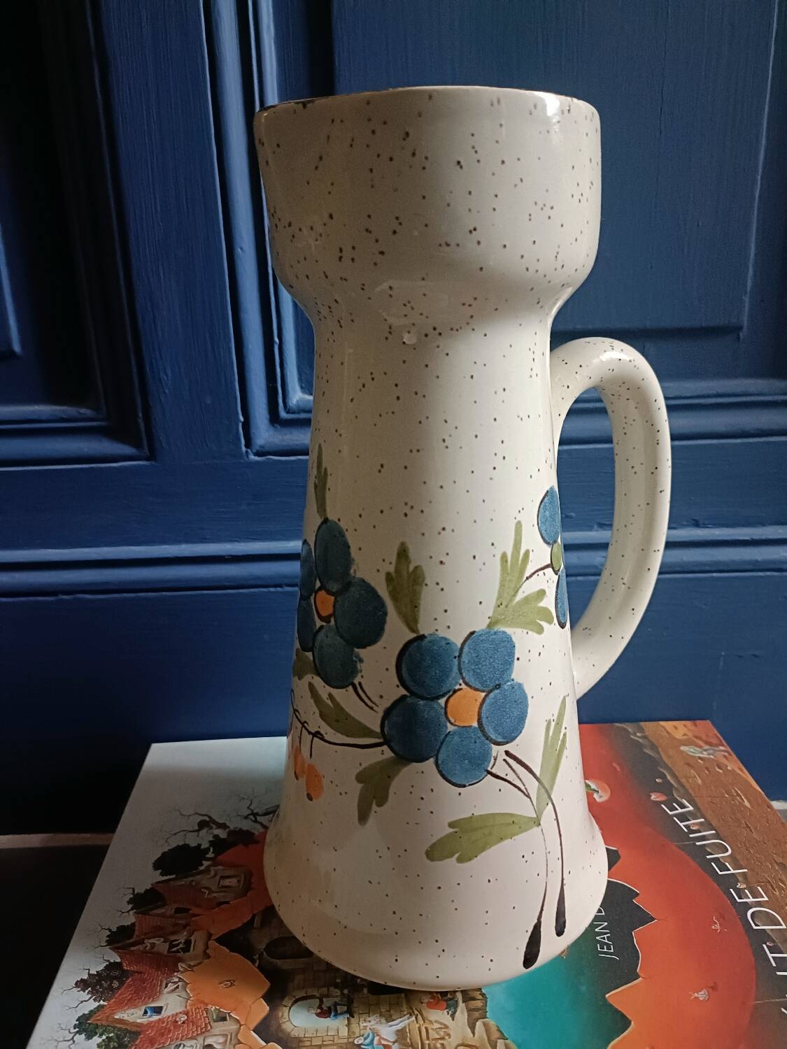 St. Clement blue flower pitcher