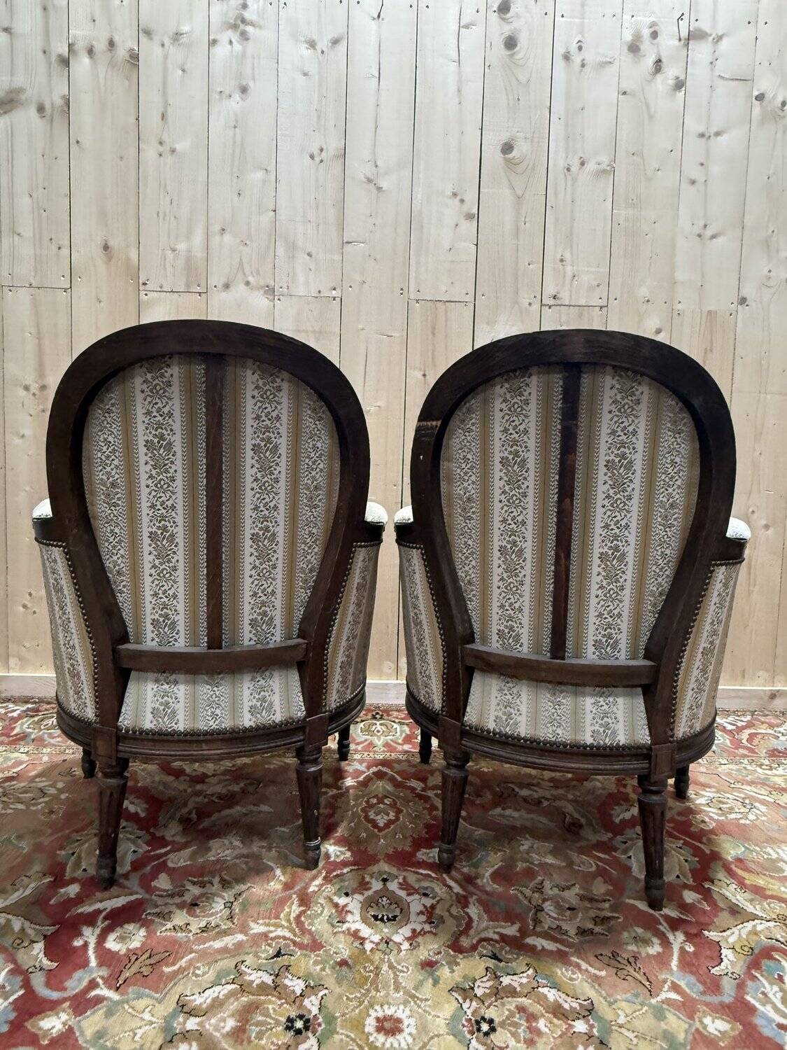 Pair of armchairs - Louis XVI style bergères