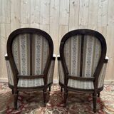 Pair of armchairs - Louis XVI style bergères