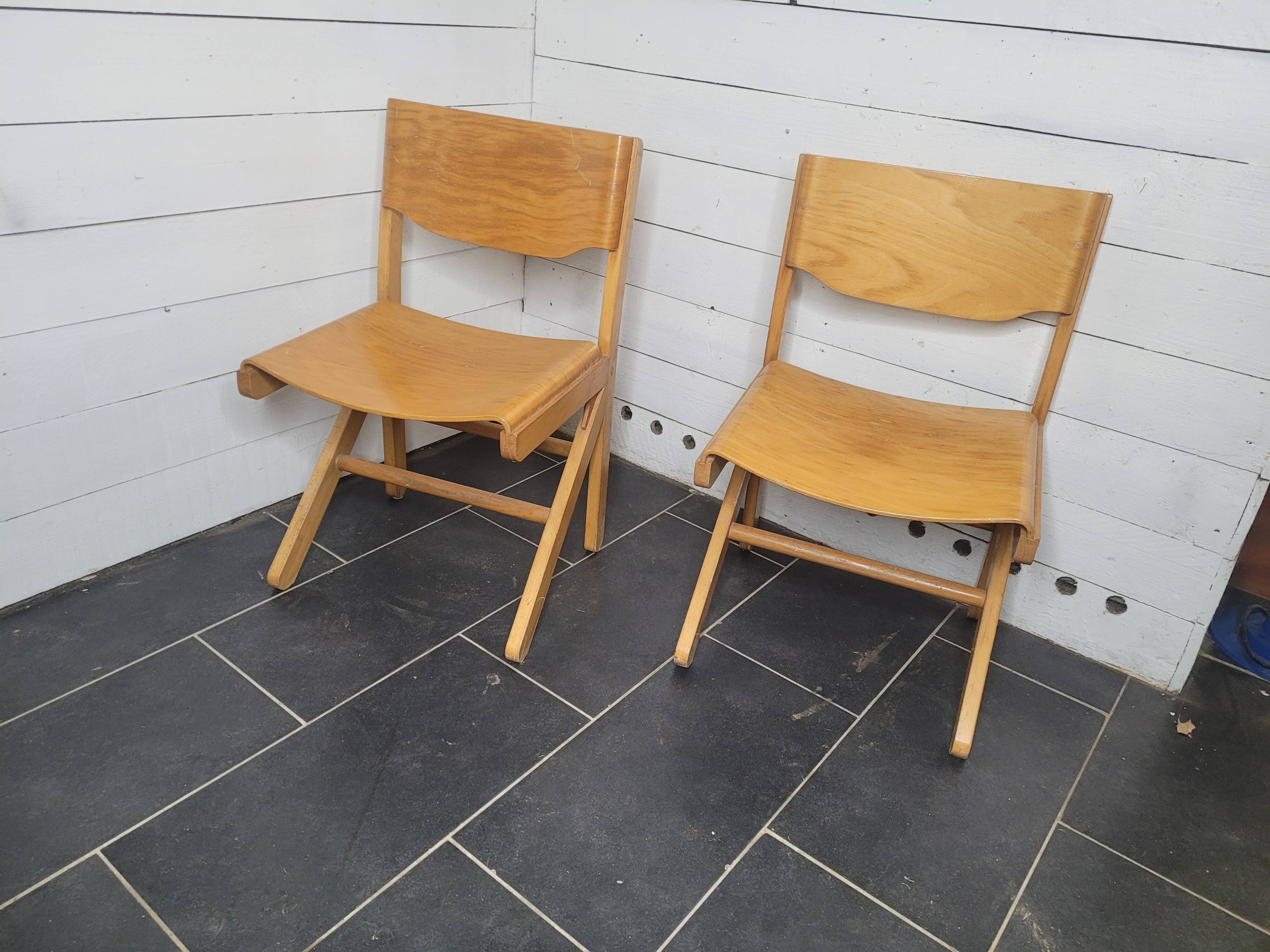 Pair of baumann chairs