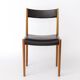 6 Vintage German Dining Chairs by Lübke, 1970s, Beech Wood & Faux Leather