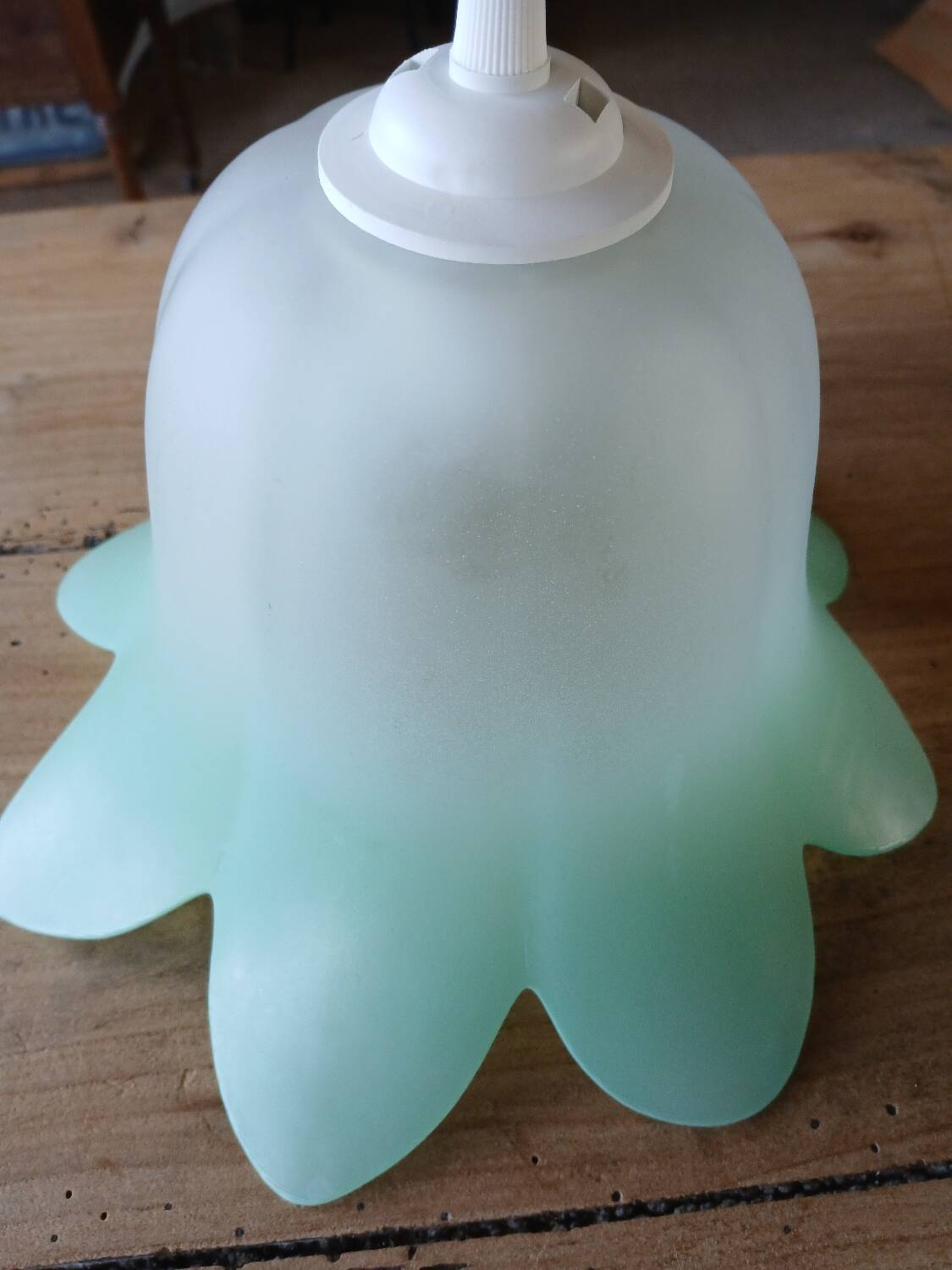 Pair of vintage tulip pendant lights