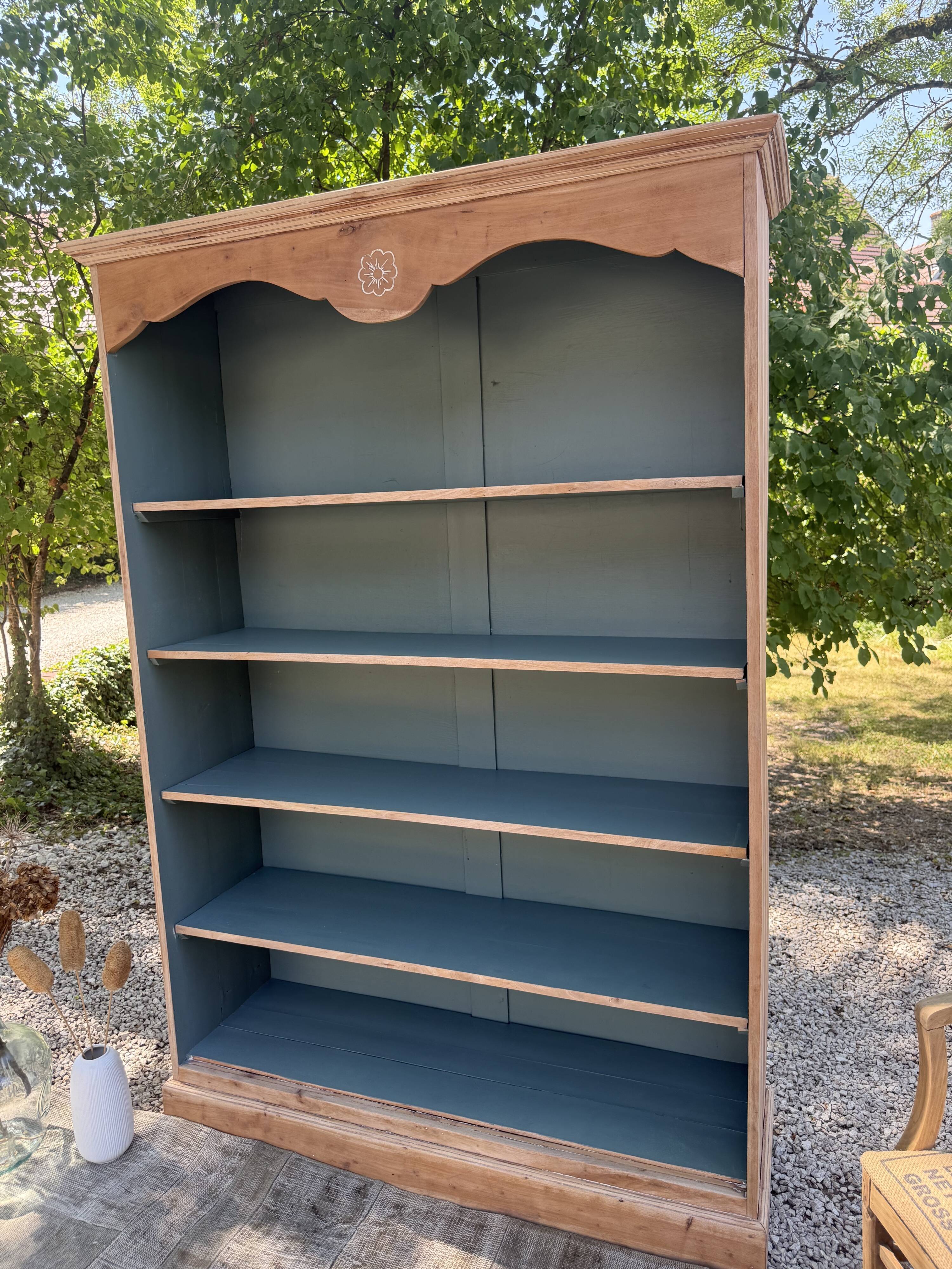 Renovated solid wood library