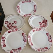Set of five iron earth plates