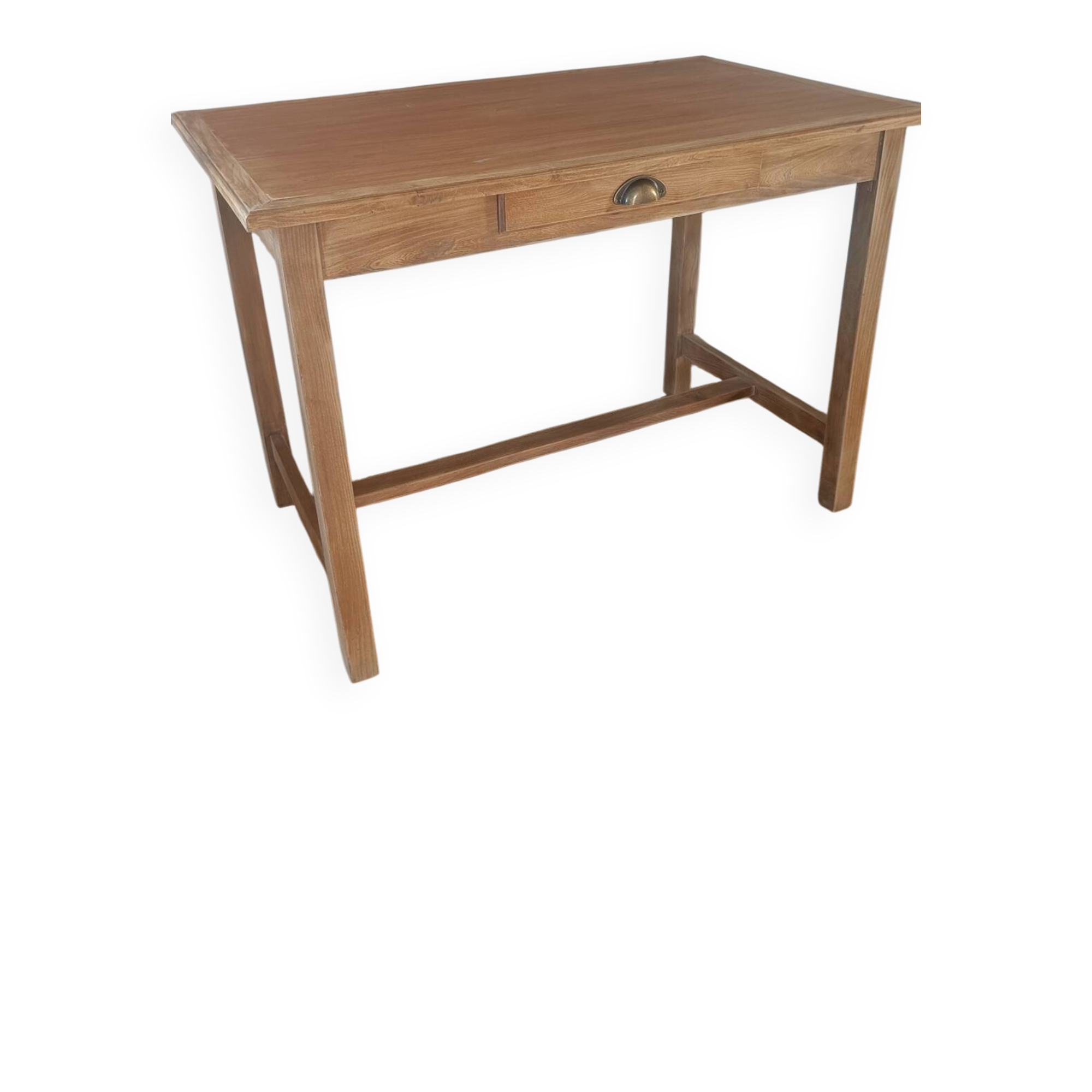 Table de ferme en bois un tiroir