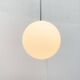 Vintage German space age glass ball pendant lamp by Limburg.