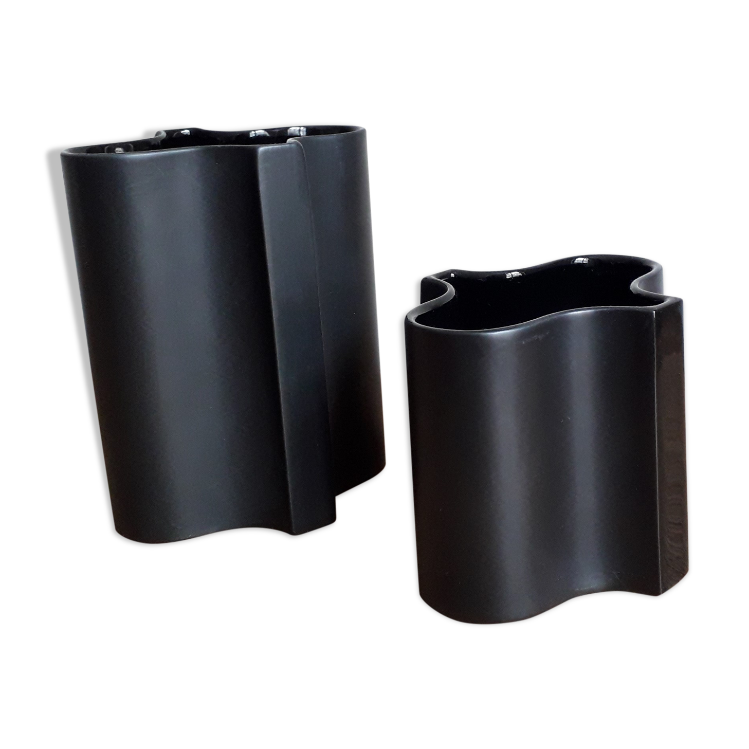 Black porcelain vases from Rosenthal Studio Linie